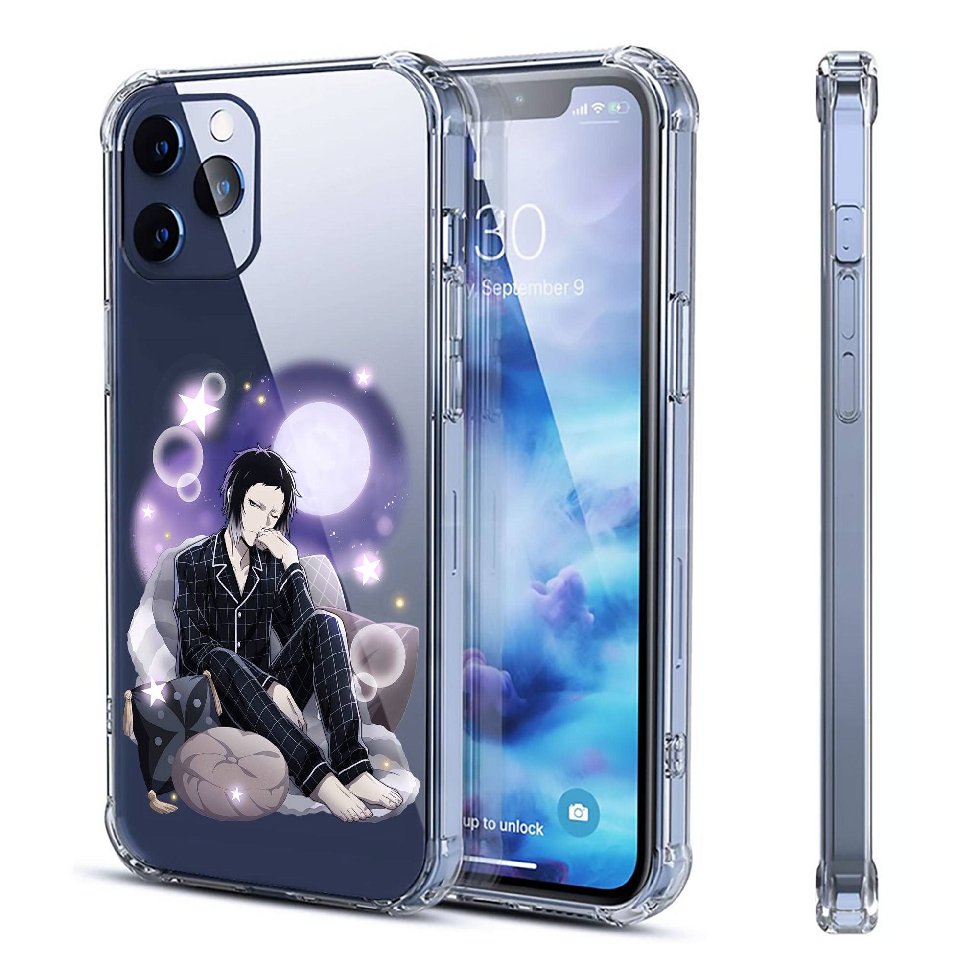 （画像用） 文豪ストレイドッグス Bungo Stray Dogs 【iPhone 12シリーズ対応】透明スマホケース（クリアソフトケース）